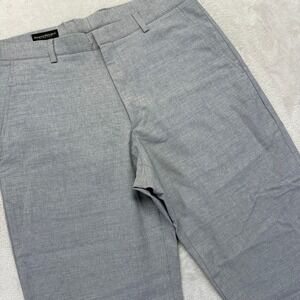 Banana Republic Pants Mens 34R Gray Straight Stretch Wool Dress Business Comfort